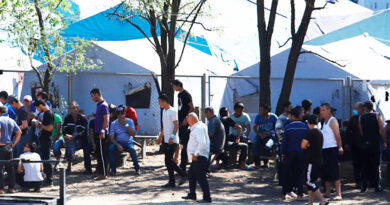 Россия: узбекистанец умер в палаточном лагере